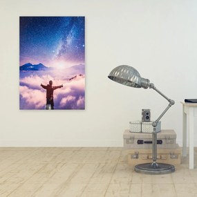 Gario Obraz na plátne Človek a galaxia - Rokibul Hasan Rozmery: 40 x 60 cm