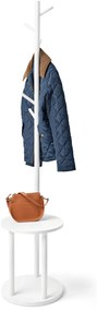 Stojan na oblečenie s odkladacou plochou