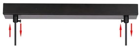 Candellux Čierno-hnedý závesný luster Aspa pre žiarovku 2x E27 32-00590