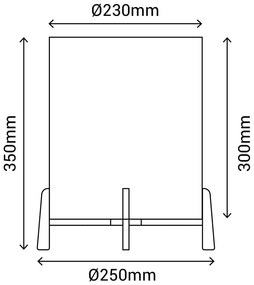 Ratanová stolová lampa SULION Wala, výška 35 cm