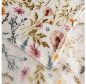 Mikroplyšová baránková deka HERBALIS, krémová Rozmer: 150 x 200 cm