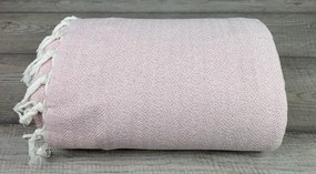 Prehoz na posteľ OVERKAST PINK 240x260cm