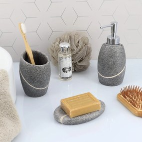 Kúpeľňový pohár Caldarela, sivá, 300 ml