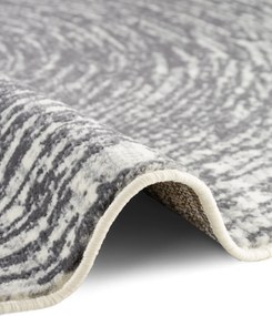 Hanse Home, Kusový koberec Gloria Cavallo 106256 Creme Grey kruh, 160x160 (priemer) kruh, šedá, chodba / predsieň