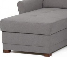 Rohová sedacia súprava Harris, ocelovo šedá látka, ľavý roh