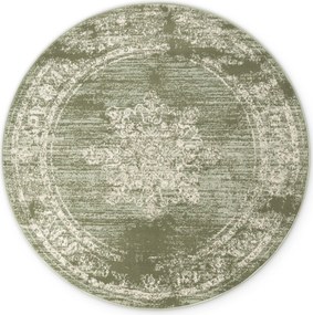 Kusový koberec Gloria Lydia 106255 Mint kruh, 160x160 (priemer) kruh, zelená, chodba / predsieň, Hanse Home
