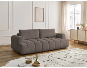 Taupe rozkladacia/s úložným priestorom pohovka 251 cm Fuji – Bobochic Paris