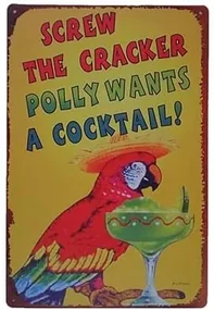 Ceduľa Coctail Papagaj