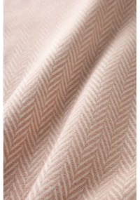 Ružový pléd s podielom bavlny Euromant Skyline, 140 x 180 cm