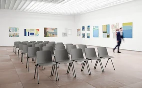 Konferenčná stolička PLUS, modrá