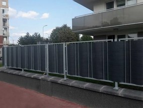 Zástena na balkón LEGI 3 x 1 m, ratan, tmavosivá ZJSG03609RD03