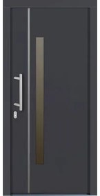 Vchodové dvere Silves drevené 110x210 cm L antracit