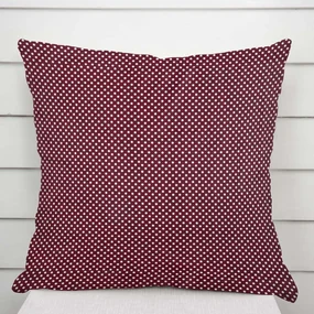 Biante Bavlnená obliečka na vankúš Sandra SA-339 Biele bodky na tmavo červenom 50 x 60 cm