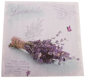 Obraz na plátne Lavender letter, 28 x 28 cm