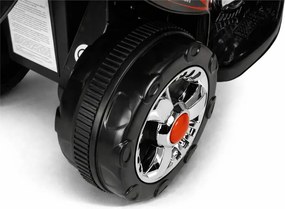LEAN CARS Elektrická motorka pre deti HC8051 čierna, LED svetlá a zvuky