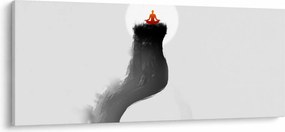 Obraz - Meditácia na vrchole (120x50 cm)