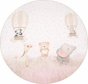 Prateľný detský koberec ø120 cm Dainty Animals – Mila Home