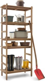 Outdoorový regál s policami s individuálne nastaviteľnou polohou