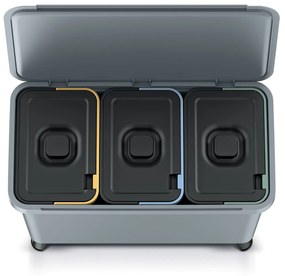 Odpadkový kôš na triedený odpad NKS45W3 30 l - svetlosivá