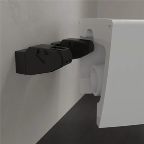 VILLEROY &amp; BOCH Subway 2.0 Compact závesné WC s hlbokým splachovaním bez vnútorného okraja, 355 x 480 mm, biela alpská, s povrchom CeramicPlus, 5606R0R1