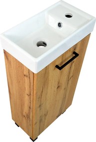 Comodo Kúpeľňová skrinka s keramickým umývadlom Luka OW 40 P/L