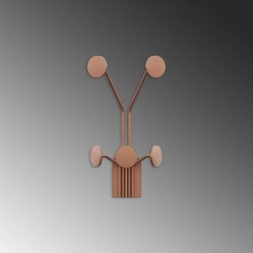 Nástenný kovový háčik Giraffe 24 cm bronz