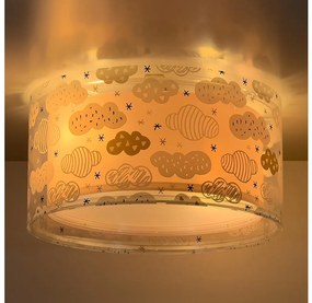 Dalber 41416S - Detské stropné svietidlo CLOUDS 2xE27/60W/230V ružová