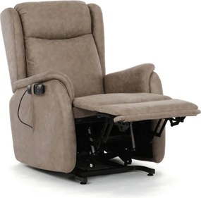 Polohovacie kreslo béžové, elektrické TV-L8902 LAN3