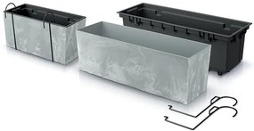 Hrantík s hákmi URBI CASE BETON EFFECT W antracit 58cm