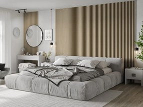 Mexen Lam-F, akustické stenové lamely 275 × 30 cm, plstený podklad 8 mm, technická dyha, dub pieskový, S105-275307-3015-001