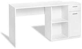 Livarno Home Písací stôl so skrinkou, biely (850000191)