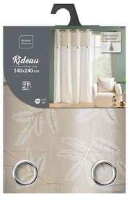 Biely/béžový záves s prímesou bavlny 140x240 cm Altea – douceur d'intérieur