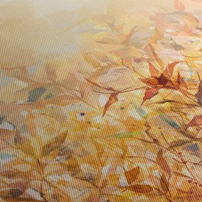 Obraz - Listy vo farbách jesene, olejomaľba (90x60 cm)