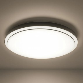 Stropné svietidlo Liria, 1x biele plastové tienidlo, (fi 39cm), b