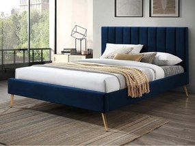 Čalúnená manželská posteľ Blues New, Rozmer postele: 140x200, Farby:: Sivý aksamit CFF0007-02
