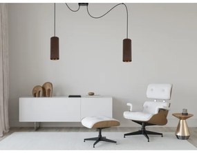 Luster na lanku AVALO 2xE27/60W/230V pavúk hnedá/medená