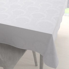 Biante Veľký dekoračný obdĺžnikový obrus Monako PM-122 Zámocký vzor biely 200x260 cm