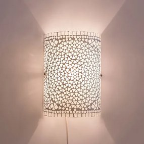 Transparent lampa nástenná mosaic Cylinder STARS 17*26