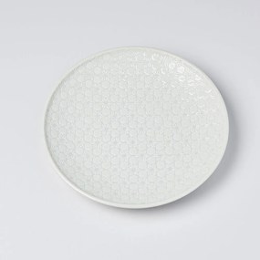 Biely keramický tanier Mij Star, ø 25 cm