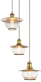 GLOBO 69030-3H - Závesné svietidlo NEVIS 3xE27/60W