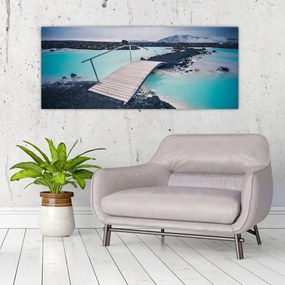 Obraz dreveného mosta (120x50 cm)