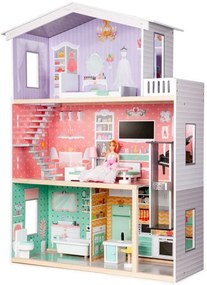Drevený domček pre bábiky s výťahom - Ecotoys