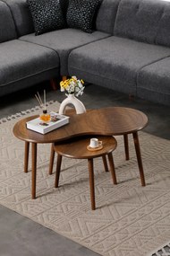 Set 3ks. konferenčných stolíkov Marty (orech). Akcia -15%. Vlastná spoľahlivá doprava až k Vám domov. 1144479