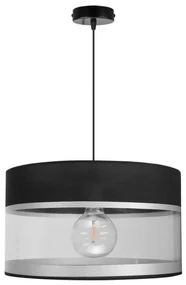Závesné svietidlo Elegance, 1x textilné tienidlo (výber z 5 farieb - kombinácia 2 farieb), (výber z 3 farieb konštrukcie), (fi 35cm)