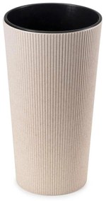 PLASTOVÝ KVETINÁČ URBANIKA ECO 19,5X36,5 CM BÉŽOVÁ