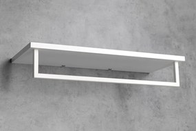 Sapho Sapho, SKA polička na uteráky s hrazdou 600x250mm, biela mat, SKA385W