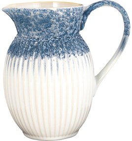 GREEN GATE Porcelánový džbán Alice Ripple Blue 1,5 l