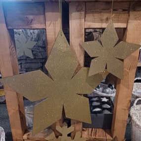 DECOLED Zlatá hviezda, 2D, 40 cm