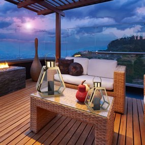 Lampáš zlatý BXD 19913 (2ks)