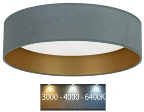 Brilagi - LED Stropné svietidlo VELVET LED/24W/230V 3000/4000/6400K mintová/zlatá BG0272